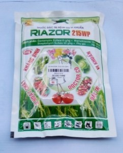 RIAZOR 100G trị vi khuẩn, nấm bệnh trên cây sầu riêng, bưởi và cây ăn trái các loại