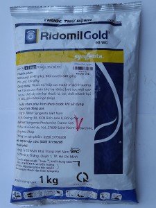 Ridomin 100gram (gói) ĐẶC TRỊ BỆNH SƯƠNG MAI, THÁN THƯ, VÀNG LÁ TRÊN CÂY TRỒNG