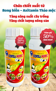 PHÂN BÓN HUMIC nhập khẩu từ Pháp sản phẩm của tập đoàn cofoli  HIỆU BA CON CÒ NHẬP KHẨU chai 500ml
