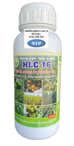 PHÂN BÓN HỮU CƠ CAO CẤP HLC 16 Kích rễ bung đọt đâm chồi xanh lá dày lá nở thân nở bụi chai 500ml