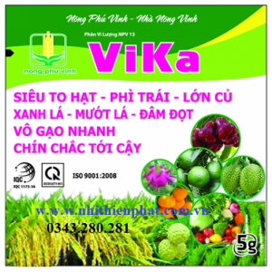 Phân bón lá VIKA XANH CÂY DÀY LÁ LỚN TRÁI TỐT MÃ