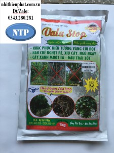 Phân Bón Lá Vala Stop Khắc phục hiện tượng vàng cơi đọt 1kg NPV.