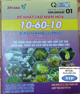 Phân bón lá tạo mầm hoa và ra hoa trái vụ 10-60-10 ASR