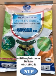 thuốc Trừ Nấm phổ rộng Mancozeb Byphan Hiệu BACONCO bệnh chết nhanh, cháy lá, đốm vằn, thán thư, sương mai, đốm lá, rỉ sắt, phấn trắng, thối rễ, thối thân thối trái