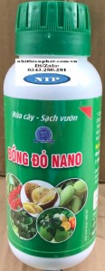 Sản phẩm Đồng Đỏ diệt nấm và vi khuẩn rửa vườn sau thu hoạch chai 500ml