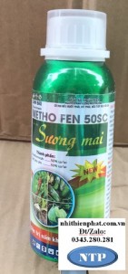 METHO FEN 50SC –ĐẶC TRỊ SƯƠNG MAI thán thư trên sầu riêng cam quýt bưởi rau màu cà chua dưa leo bầu bí chai 200ML