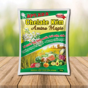 Phân bón lá Chelate amino kẽm xanh lá dày lá lớn trái chống rụng bông và trái non 1000ml ASR