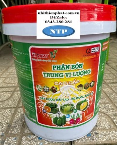 Xô Trung vi lượng Chống vàng lá,xanh lá dày lá,  xoăn đọt, héo dây Chống rụng hoa và trái non Asr 22kg