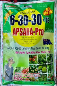 phân bón lá 6-30-30 lớn trái đẹp mã chặn đọt tạo mầm hoa và kích hoa 1kg Asr hộp 1kg