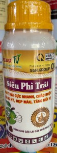 Siêu phì trái  hạn chế sượng trái, đậu quả, trái to, bóng trái, màu sắc đẹp, cứng cây xanh lá 500ml ASR