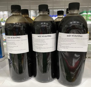 Mật rỉ đường ủ cá làm phân hữu cơ chai 1 lít