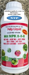 Phân bón NPK 8-8-8/ Poly-Liquid (8-8-8+ME+5%SWE) Nhập khẩu từ NA UY