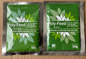 Phân bón Nutrifeed (16-8-34) Siêu nuôi trái - Đậu trái - Lớn trái - Trái chín đều - Nặng ký - Màu đẹp gói 50g