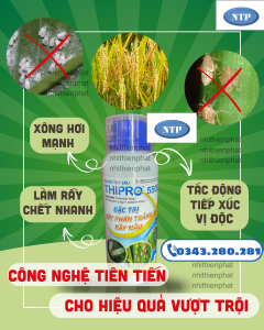 Đục thân Muỗi hành Rầy Xanh Rệp sáp bọ xít muỗi THIPRO 550EC chai 450ml